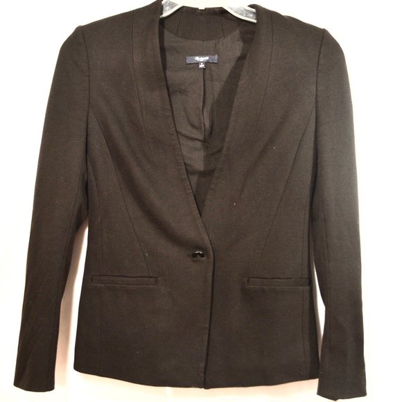 Madewell Jackets & Blazers - MADEWELL Black Blazer Jacket Working Cuffs Surgeon